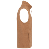 Bodywarmer van microfleece heren Camel Heather 4XL