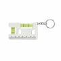MAGEVEL - Magnetische waterpas ABS sleutelha - Wit