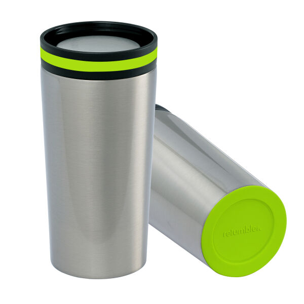 Thermobeker RETUMBLER-myDRINQEO - lichtgroen, zilver Thermobeker RETUMBLER-myDRINQEO - lichtgroen, zilver