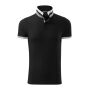 Polo Shirt men's Collar Up black 3XL