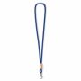 Polyester koord-keycord met bamboe plaatje