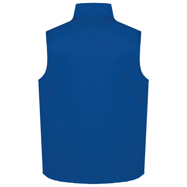 Gewatteerde uniseks bodywarmer van polykatoen multizakken Royal Blue 5XL Gewatteerde uniseks bodywarmer van polykatoen multizakken Royal Blue 5XL