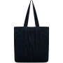 Ecologische verwassen tas van ribfluweel Washed Navy Blue One Size