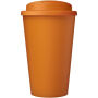 Americano® Eco 350 ml gerecyclede beker met spill-proof deksel - Oranje