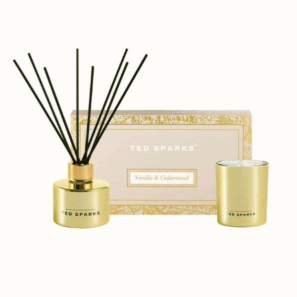 Ted Sparks Candle & Diffuser Gift Set Vanilla & Cedarwood
