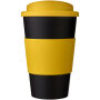 Americano® geïsoleerde beker van 350 ml met handgreep - Geel/Zwart Americano® geïsoleerde beker van 350 ml met handgreep - Geel/Zwart