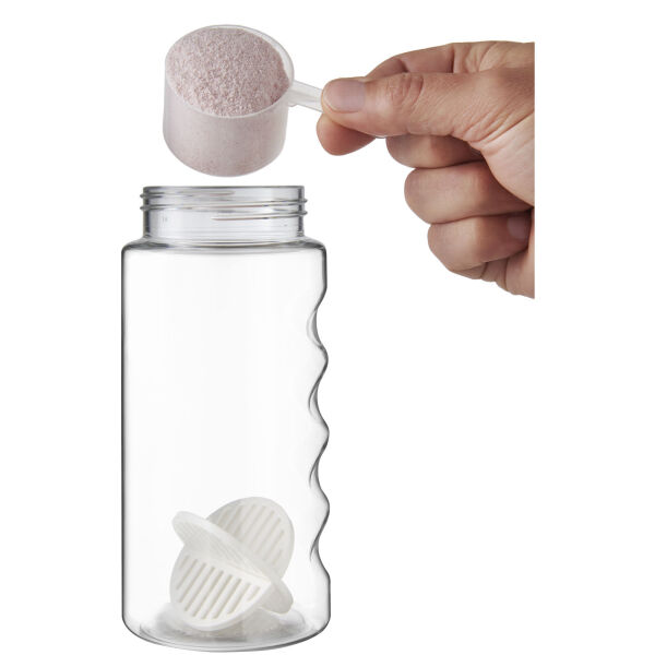 H2O Active® Bop 500 ml sportfles met shaker bal - Wit/Transparant