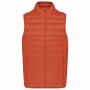 Men’s lightweight sleeveless down jacket burnt ochre 3XL