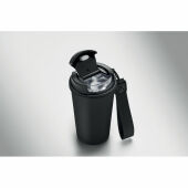 NAKANO - Gerecycled stalen beker 400ml - Zwart
