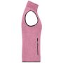 Ladies' Knitted Fleece Vest pink melange/off white S Ladies' Knitted Fleece Vest pink melange/off white S