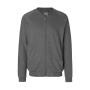 UNISEX JACKET WITH ZIP, DARK HEATHER, 3XL, NEUTRAL
