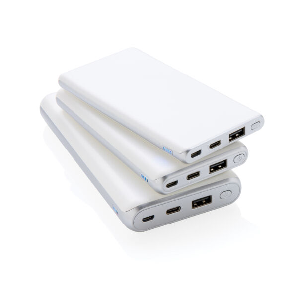 Ultra snelle 10.000 mAh powerbank met PD, wit Ultra snelle 10.000 mAh powerbank met PD, wit