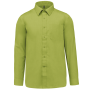 Overhemd in onderhoudsvriendelijk polykatoen-popeline heren Burnt Lime 4XL