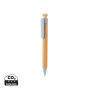 Bamboe pen met tarwestro clip, blauw