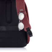 Bobby Hero Regular, anti-diefstal rugzak, rood, zwart