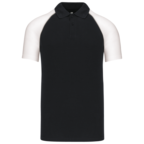Polo baseball Black / White XXL Polo baseball Black / White XXL