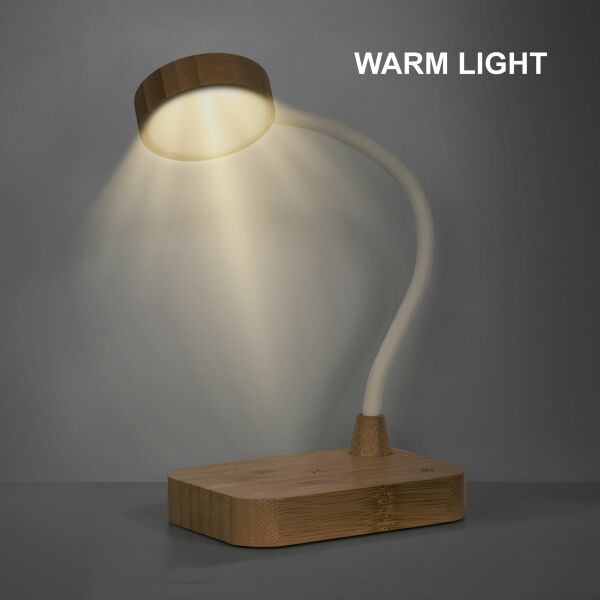 Bamboe lamp met oplader | Naturel Bamboe lamp met oplader | Naturel