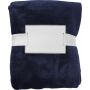 Flanellen fleece (280 gr/m²) deken Sean blauw