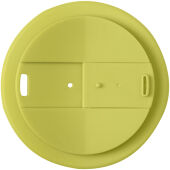 Americano® Espresso Eco 250 ml gerecyclede beker met knoeibestendig deksel - Zwart/Lime