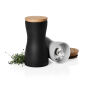AdHoc Twin zout- en pepermolen set, zwart, wit
