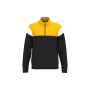 Uniseks trainingsjasje met rits Black / Sporty Yellow M