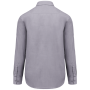 Overhemd in onderhoudsvriendelijk polykatoen-popeline heren Silver 4XL