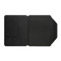 Teri AWARE™ RPET and walnoot A4 portfolio, zwart