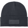 Boreas beanie met patch - Storm grey