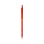 X3 GRS gerecycled PC plastic pen frosted, rood