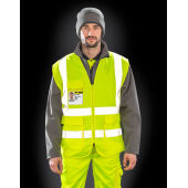 Heavy Duty Polycotton Security Vest - Black - S