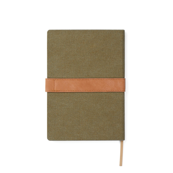 VINGA Bosler RCS recycled canvas notitieboek, groen