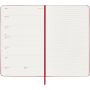 Moleskine week-agenda voor 12 maanden met harde kaft L - Scarlet rood