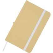 Reed A6 gerecycled notitieboek met harde kaft en effen pagina's - Wit