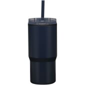 Westin 540 ml RCS gerecyclede dubbelwandige thermosbeker met rietje - Marineblauw Westin 540 ml RCS gerecyclede dubbelwandige thermosbeker met rietje - Marineblauw