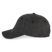 Agewassen uniseks cap Washed black One Size