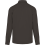 Herenoverhemd met lange mouwen van katoen Nevada Dark Grey XS