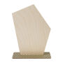 Wlobor - custom made houten trofee, hoekig