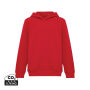 IQONIQ Yengo kids recycled katoen hoodie met steekzakken, rood (56)
