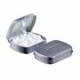 Mini scharnierblikje embossing Zilver Pepermunt suikervrij Mini scharnierblikje embossing Zilver Pepermunt suikervrij