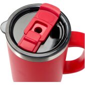 Sydney 1200 ml dubbelwandige RCS-gecertificeerde koperen vacuüm geïsoleerde beker met rietje - Rood