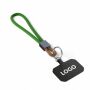 Sleutelhanger & telefoonhouder met koord met leren uiteinde Sleutelhanger & telefoonhouder met koord met leren uiteinde