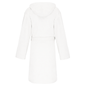 Biologische badjas met capuchon White S/M