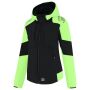 Softshell Capuchon Bicolor Redefined Dames 406119 Black-Lime 3XL