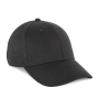 Biologisch katoenen pet met 6 panelen - K-up Gold Label Black One Size