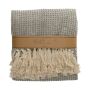 JENS Living Recycled Cotton Plaid Wafel Grijs