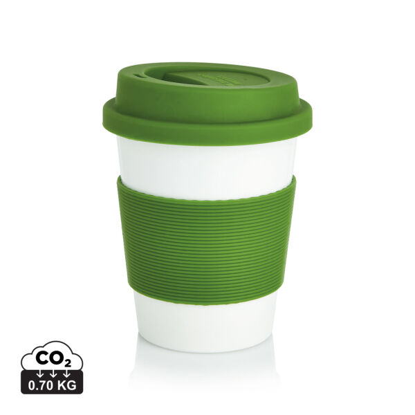 PLA koffiemok, groen, wit PLA koffiemok, groen, wit