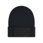 Beanie with Patch (10cm x 5cm) - Thinsulate black