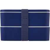 MIYO POP dubbellaagse lunchtrommel van 700+700 ml - Blauw MIYO POP dubbellaagse lunchtrommel van 700+700 ml - Blauw