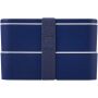 MIYO POP 700+700 ml double layer lunch box - Blue MIYO POP 700+700 ml double layer lunch box - Blue