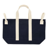BEAU AWARE™ strandtas van 400gsm gerecycled canvas, donkerblauw BEAU AWARE™ strandtas van 400gsm gerecycled canvas, donkerblauw